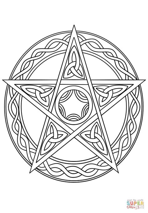 Celebrate Wiccan traditions with intricate coloring pages